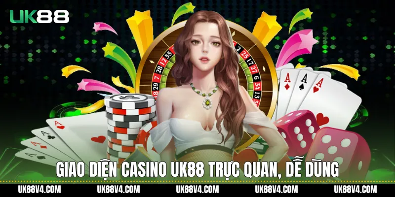 Casino UK88 Trực Tuyến Hiện Đại, Ổn Định Và Nhất Quán Giao diện Casino UK88 trực quan, dễ dùng